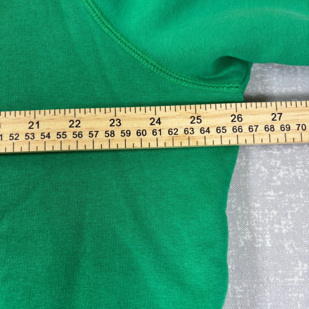 Nike Vintage Mens Green Crew Neck Sweatshirt Big Swoosh Logo Pullover *Flaws - Picture 4 of 14